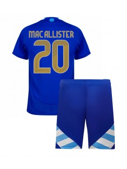 Argentina Alexis Mac Allister #20 Dječji Gostujuci Dres kompleti Copa America 2024 Kratak Rukavima (+ kratke hlače)